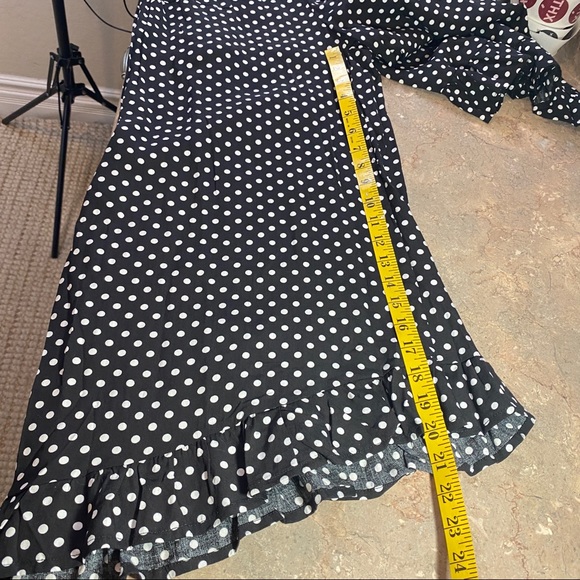 NWT BOHO SOUL Polka-Dot Ankle Ruffle Pants (S) - Picture 8 of 14